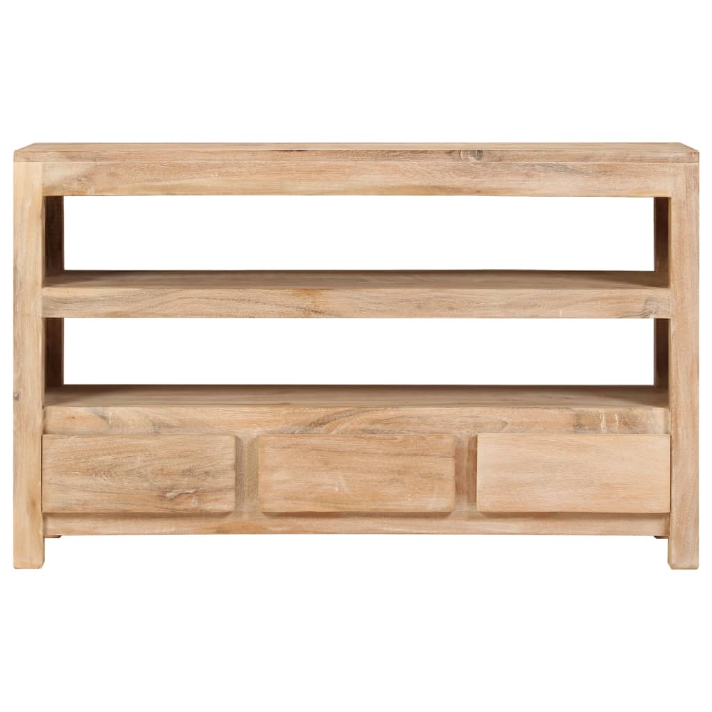 vidaXL TV-Schrank Massivholz Akazie 90x30x55 cm Hellbraun
