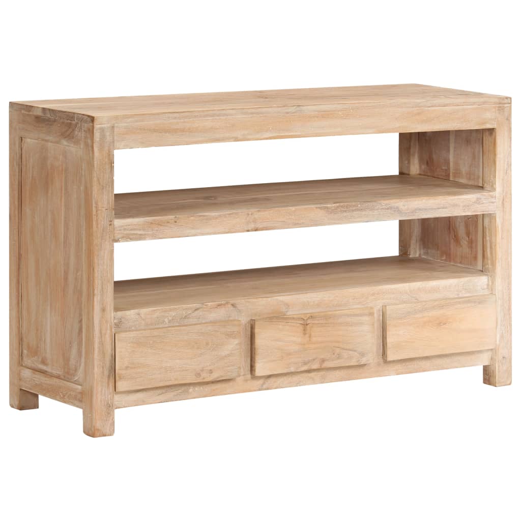 vidaXL TV-Schrank Massivholz Akazie 90x30x55 cm Hellbraun