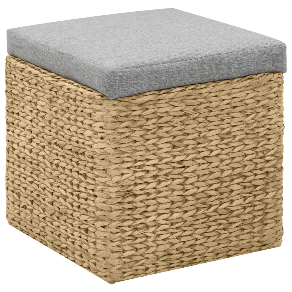 vidaXL Ottoman-Set 2 Stk. Seegras Grau