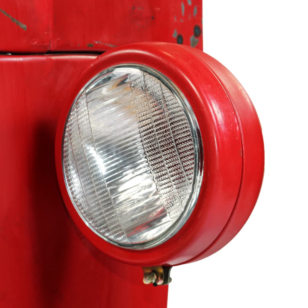 vidaXL Bartisch Traktor Massivholz Mango Rot 60x150x107 cm