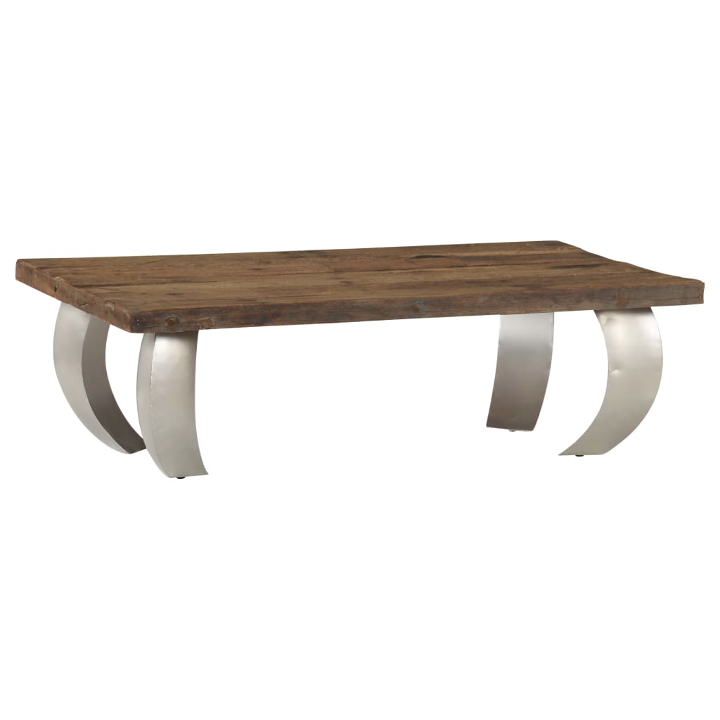 vidaXL Opium-Couchtisch Altholz und Stahl 110×60×35 cm