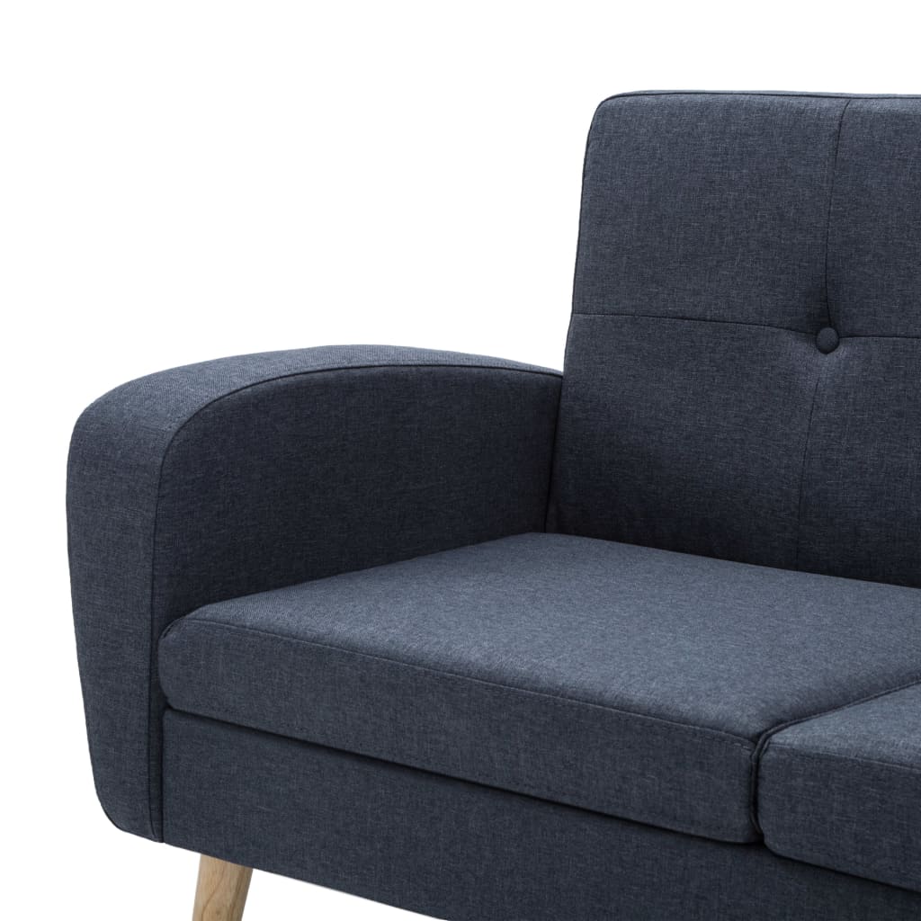 vidaXL Sofa in L-Form Stoffbezug 186 x 136 x 79 cm Dunkelgrau