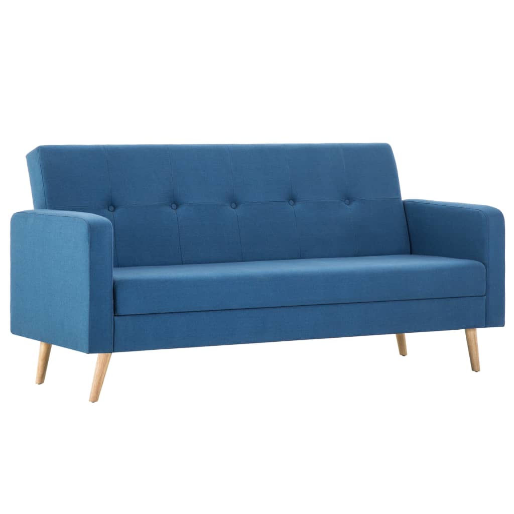 vidaXL Sofa Stoff Blau