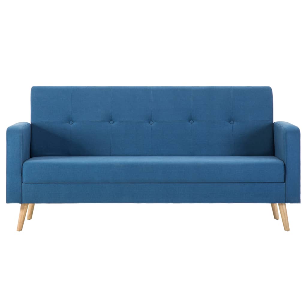 vidaXL Sofa Stoff Blau