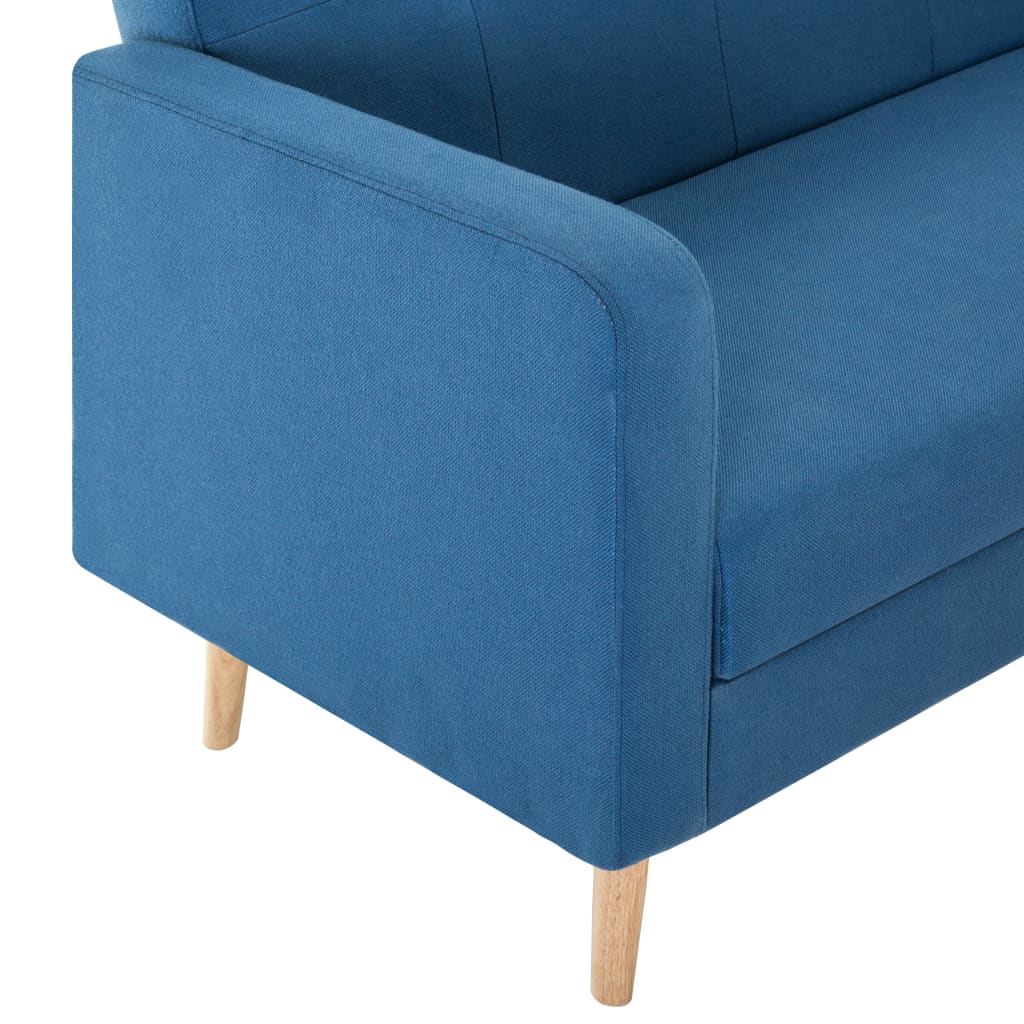 vidaXL Sofa Stoff Blau