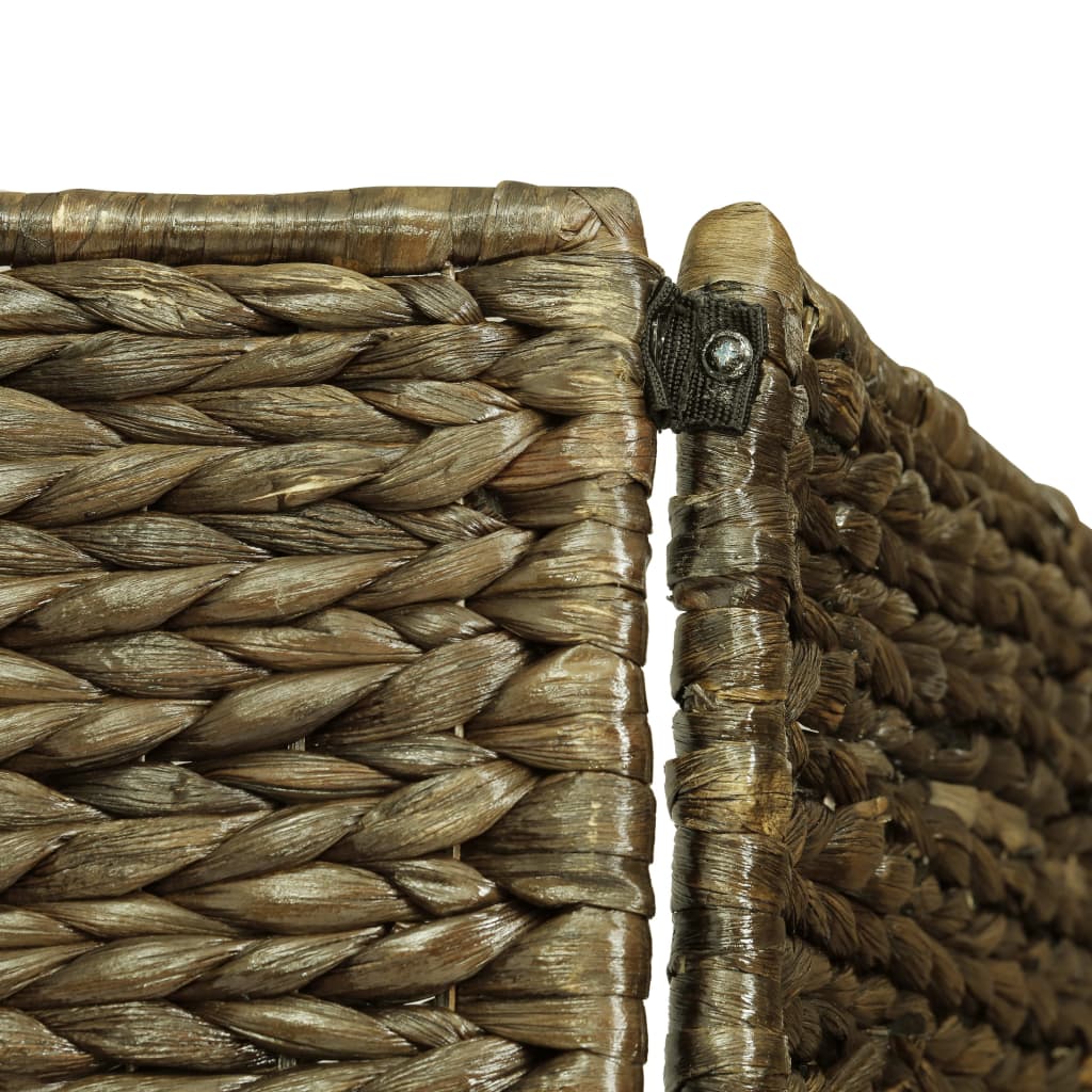 vidaXL 3-teiliger Paravent Braun 116×160 cm Wasserhyazinthe