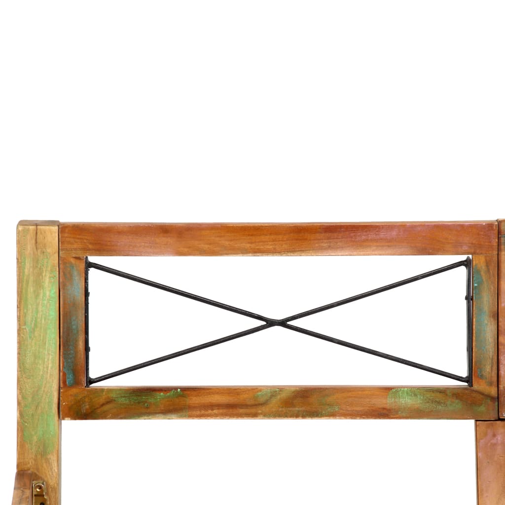 vidaXL Massivholzbett ohne Matratze Altholz 140x200 cm