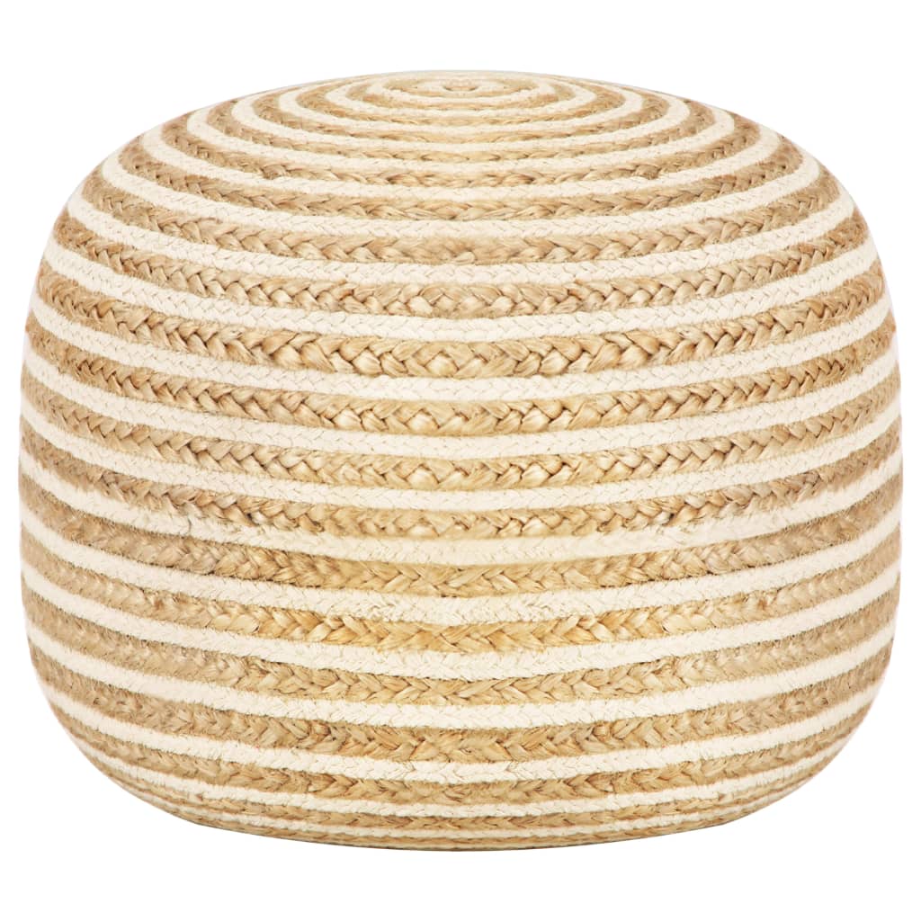 vidaXL Handgefertigter Sitzpuff 45 x 30 cm Jute
