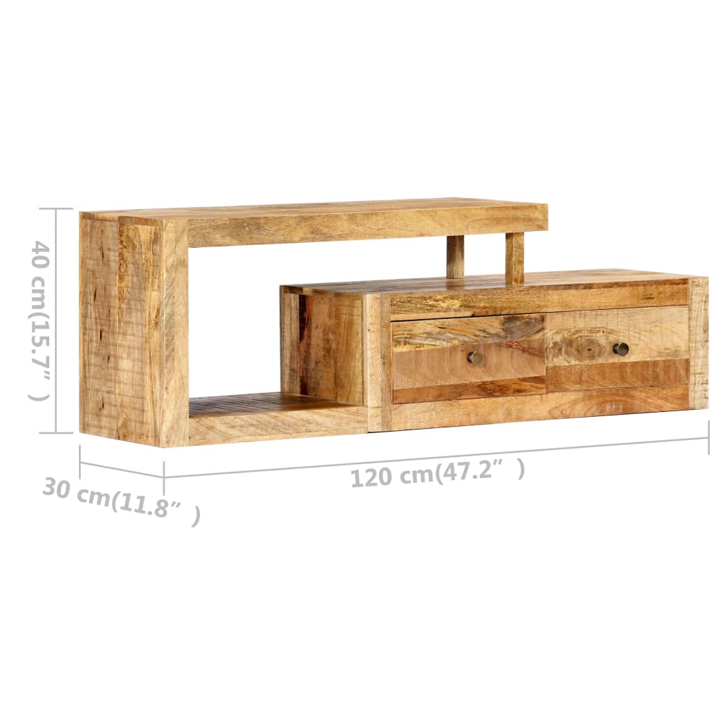 vidaXL TV-Schrank 120x30x40 cm Massivholz Mango