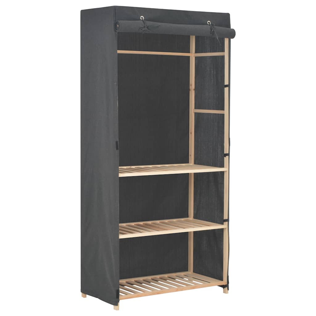 vidaXL Kleiderschrank mit 3 Ebenen 79 x 40 x 170 cm