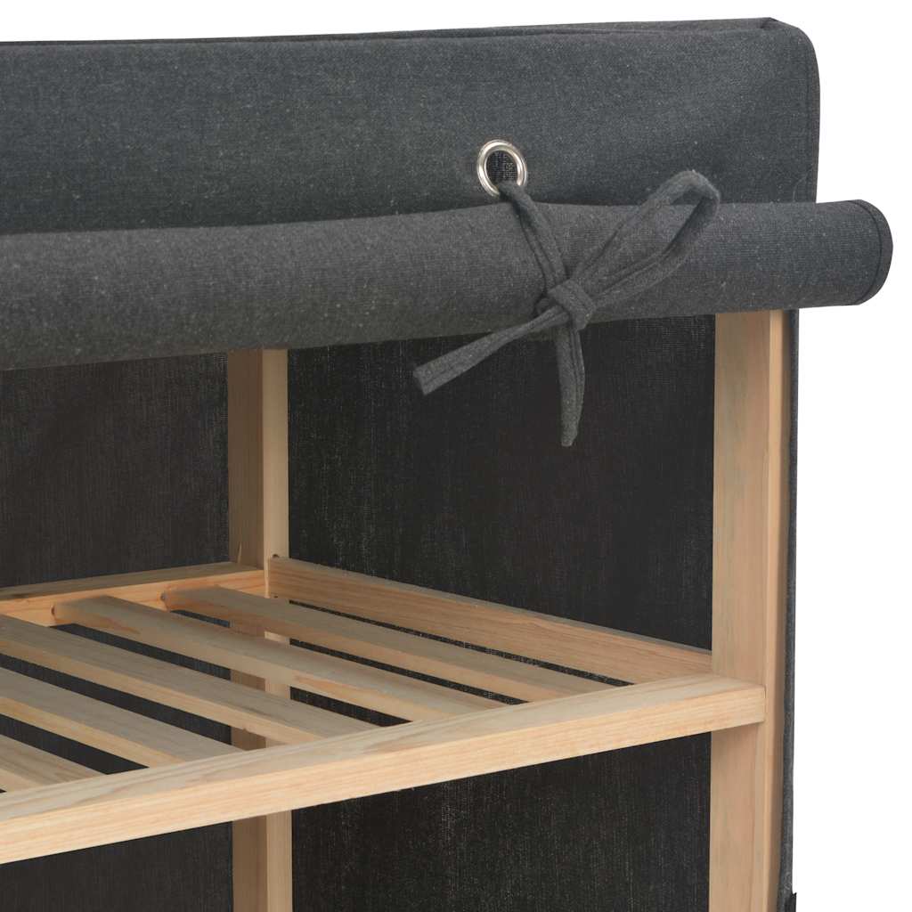 vidaXL Kleiderschrank Grau 135 x 40 x 170 cm Stoff