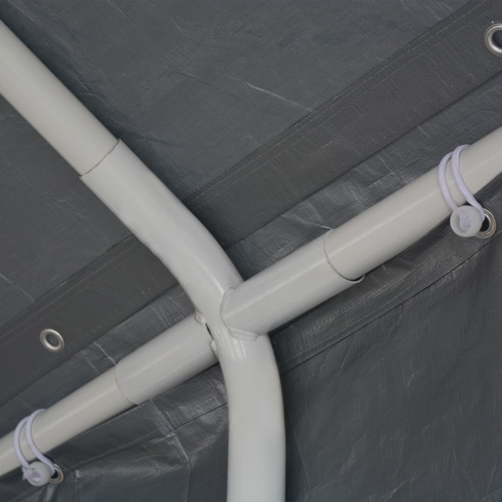 vidaXL Partyzelt PE 4x8 m Grau