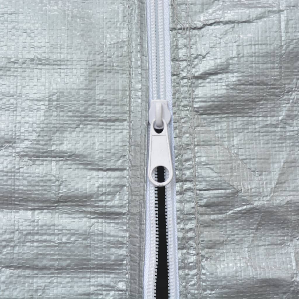 vidaXL Partyzelt PE 4x8 m Grau