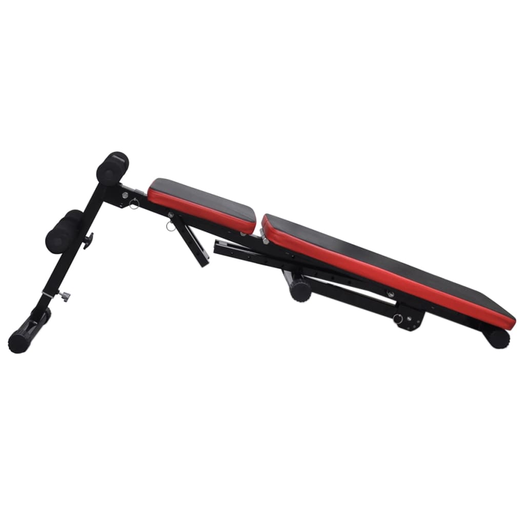 vidaXL Hantelbank Verstellbar mit Langhantel Kurzhantel Set 60,5 kg