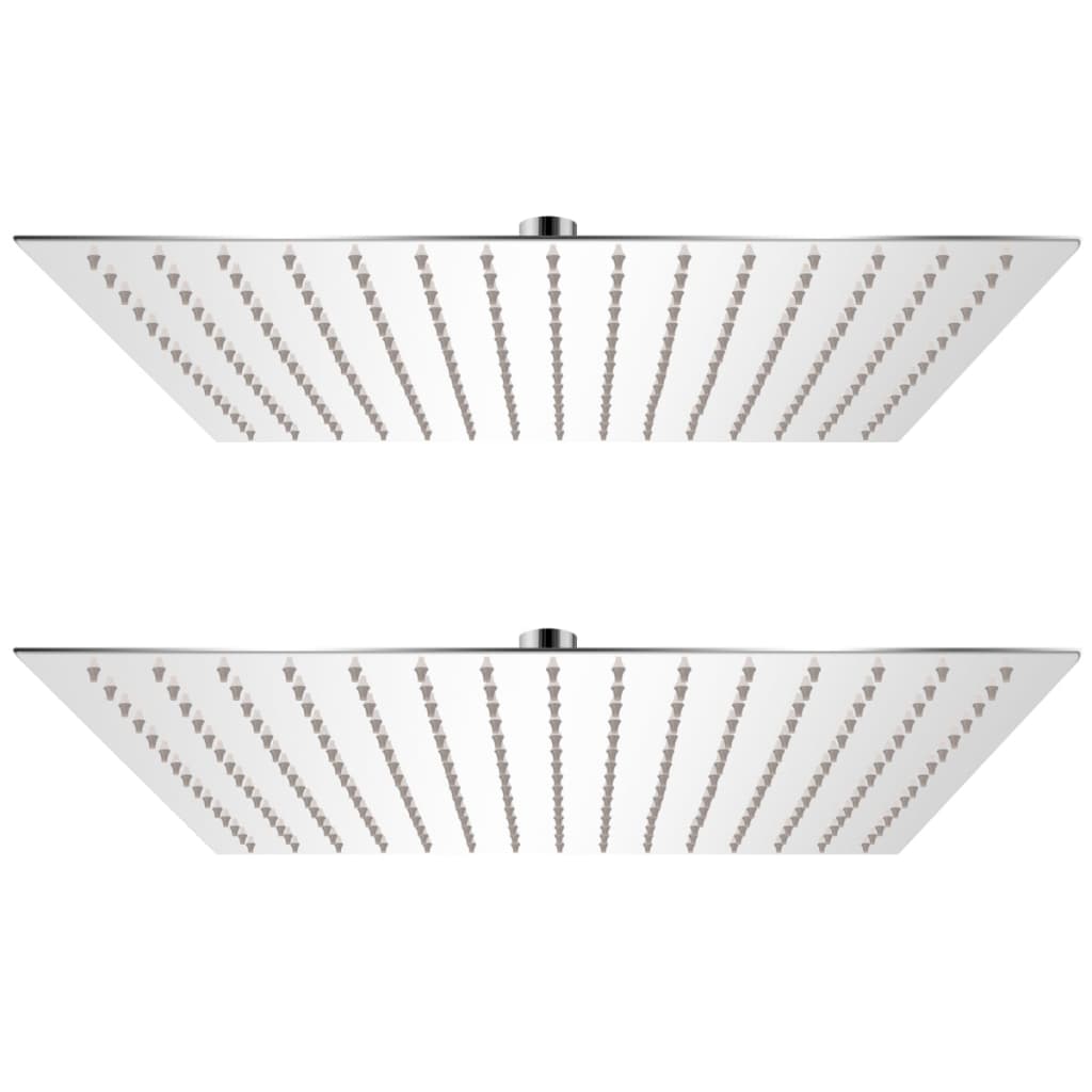 vidaXL Regenbrause Edelstahl 20 cm Rund