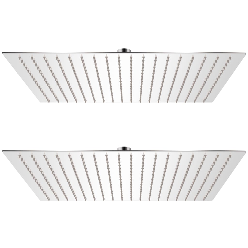 vidaXL Regenbrause Edelstahl 20 cm Rund