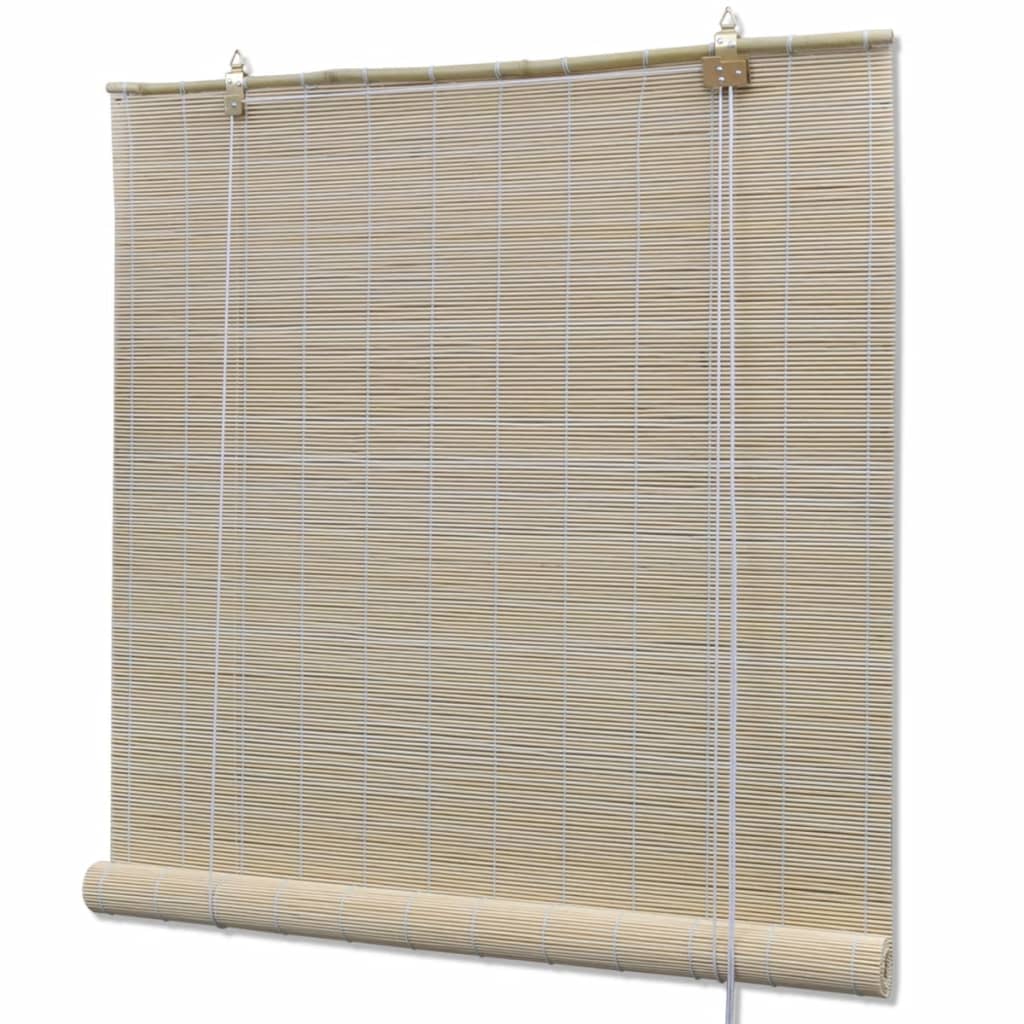 vidaXL Bambusrollos Natur 2 Stk. 120x160 cm