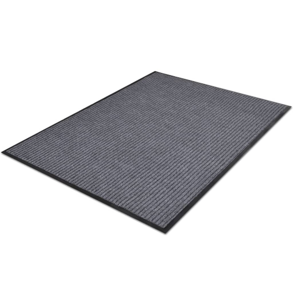 vidaXL Türmatten 2 Stk. PVC Grau 90 x 60 cm
