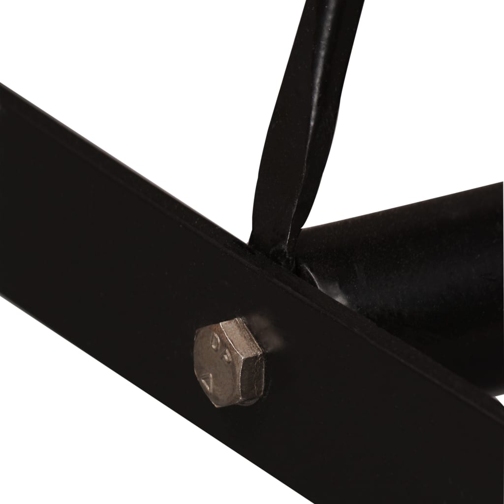 vidaXL 5-tlg. Bar-Set Massivholz und Echtleder