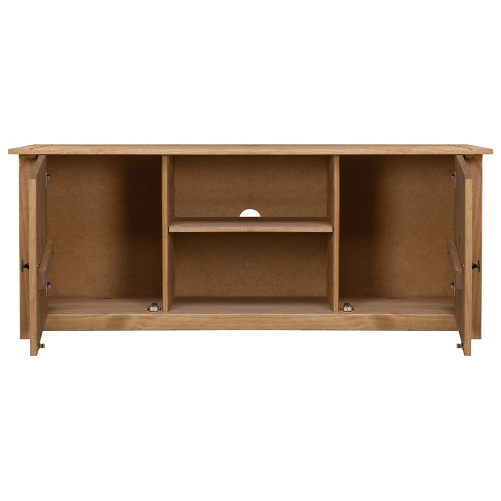 vidaXL TV-Schrank 120 x 40 x 50 cm Massivholz Panama-Kiefer