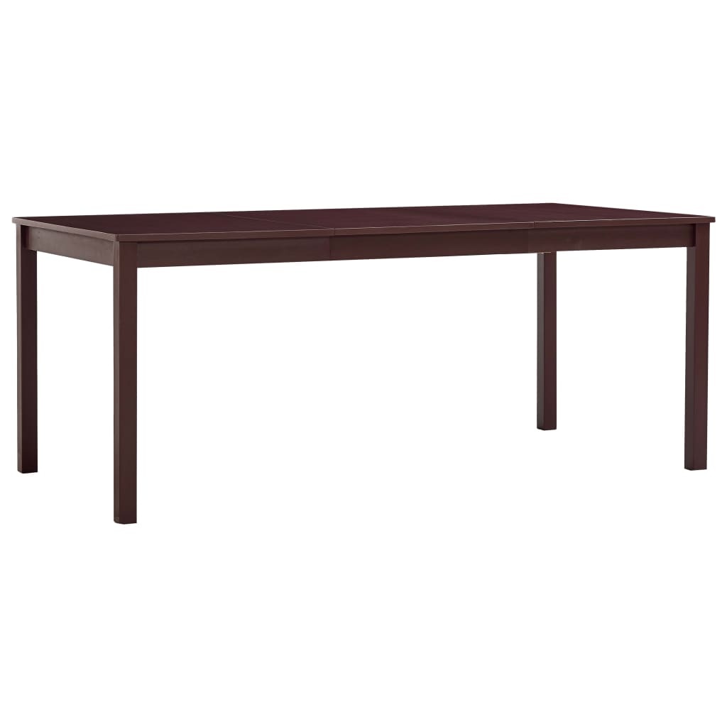 Esstisch Dunkelbraun 140 x 70 x 73 cm Kiefernholz