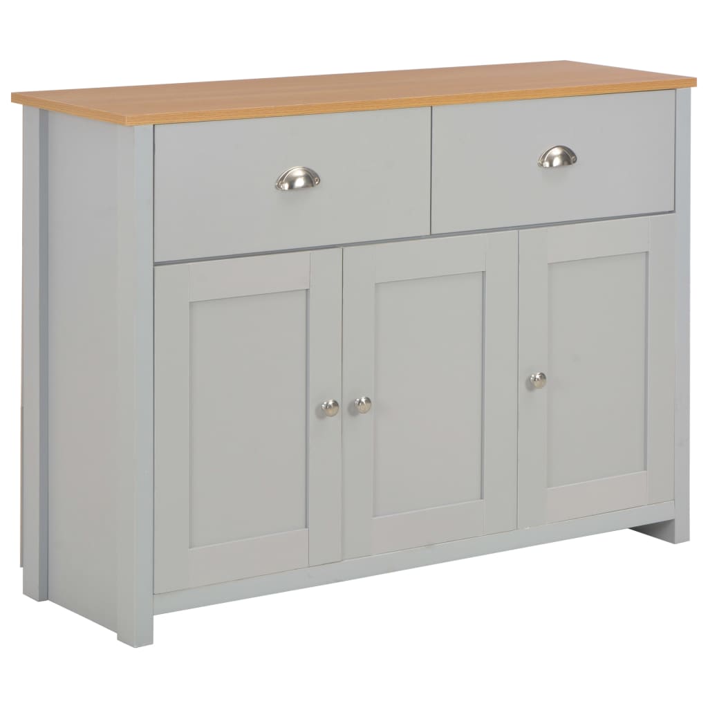 vidaXL Sideboard Grau vidaXL Sideboard Grau 79 x 35 x 81 cm