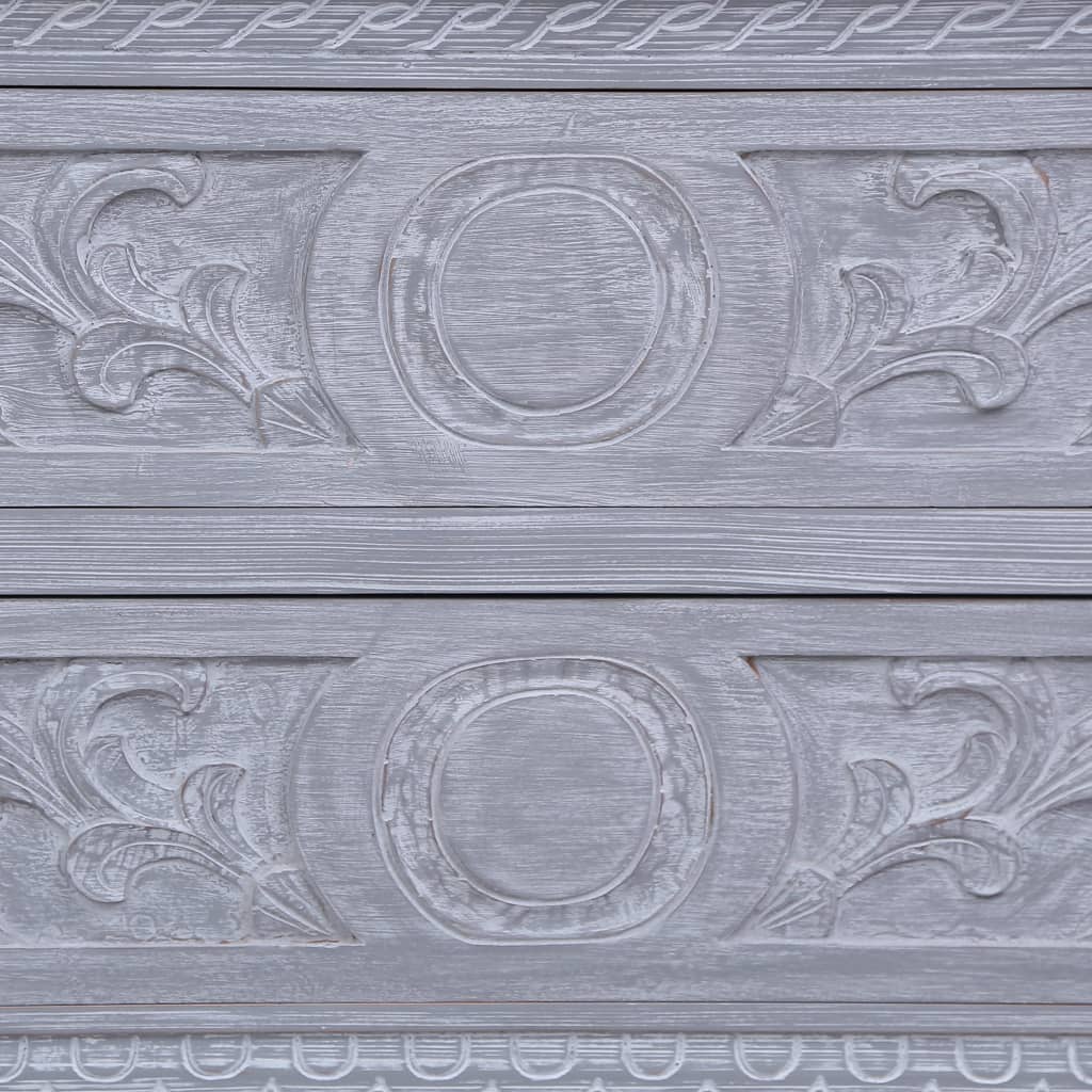 vidaXL Sideboard mit 2 Schubladen 90 x 30 x 60 cm Massivholz Mahagoni