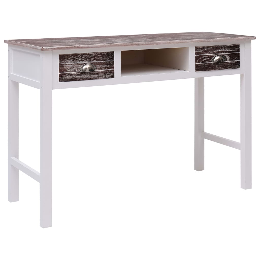 Schreibtisch Grau 110×45×76 cm Holz