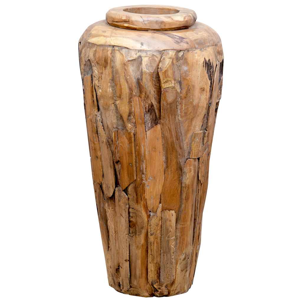 Deko-Vase 40 x 100 cm Massivholz Teak