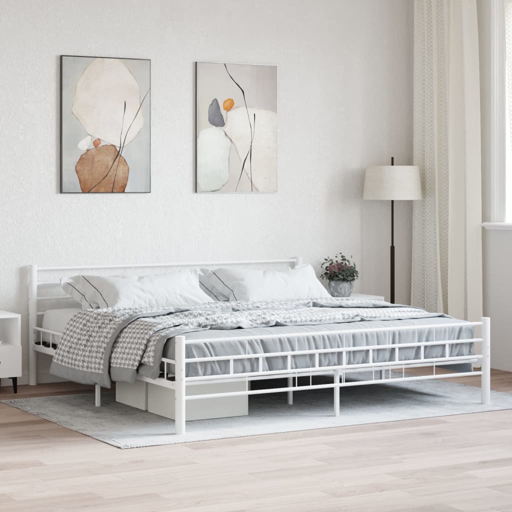 Bettgestell Schwarz Stahl 140×200 cm