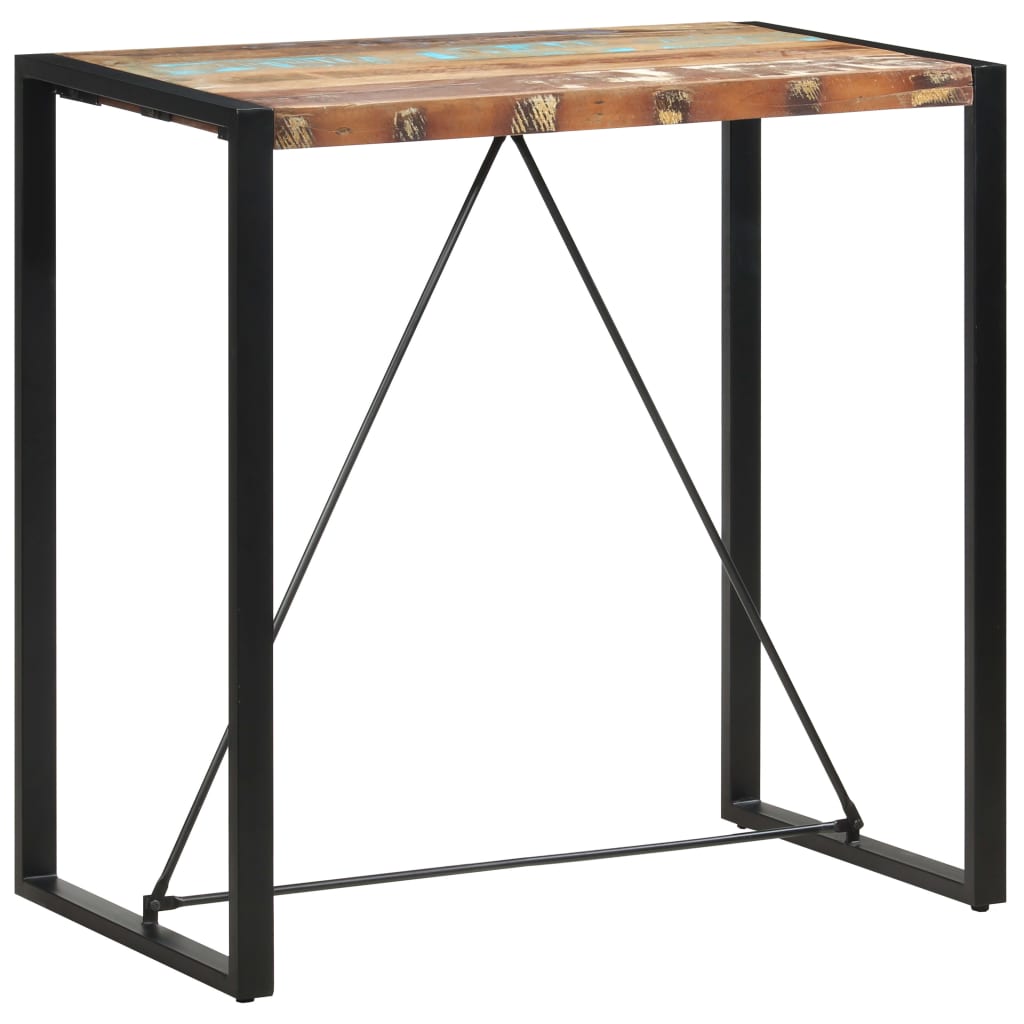 Bartisch 110 x 60 x 110 cm Massivholz Mango