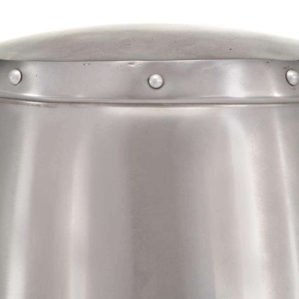 vidaXL Mittelalterlicher Ritterhelm Antik Replik LARP Silbern Stahl