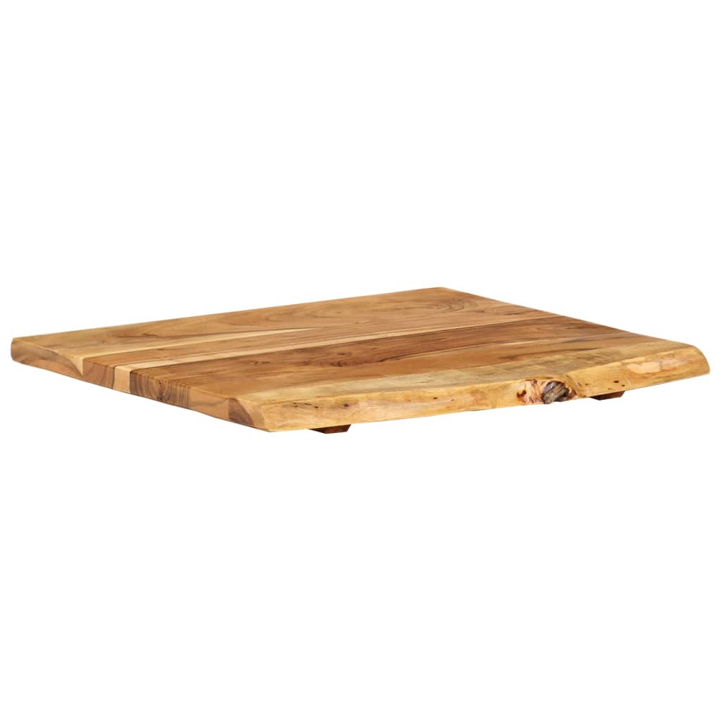 vidaXL Badezimmer-Waschtischplatte Massivholz Akazie 58x52x2,5 cm