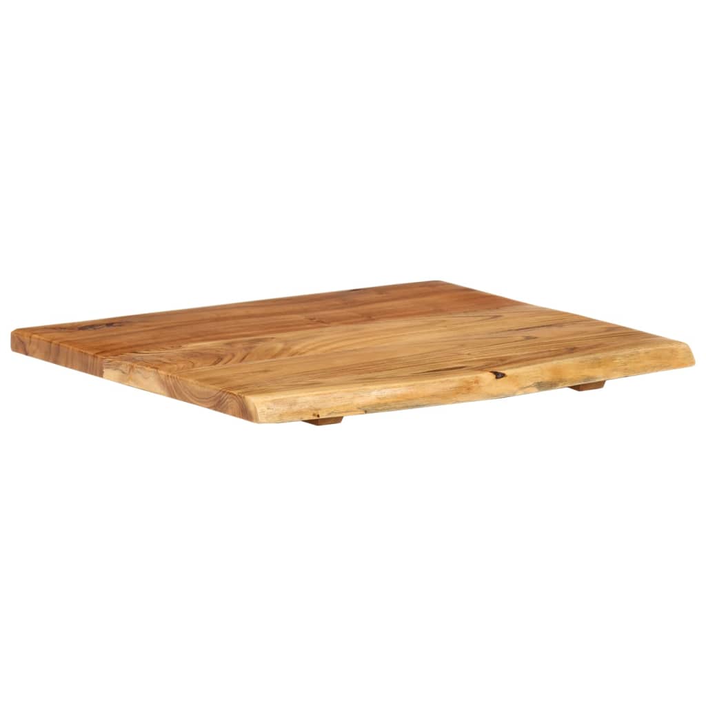 vidaXL Badezimmer-Waschtischplatte Massivholz Akazie 58x52x2,5 cm