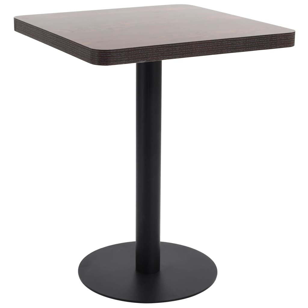 vidaXL Bistrotisch Hellbraun 50x50 cm MDF