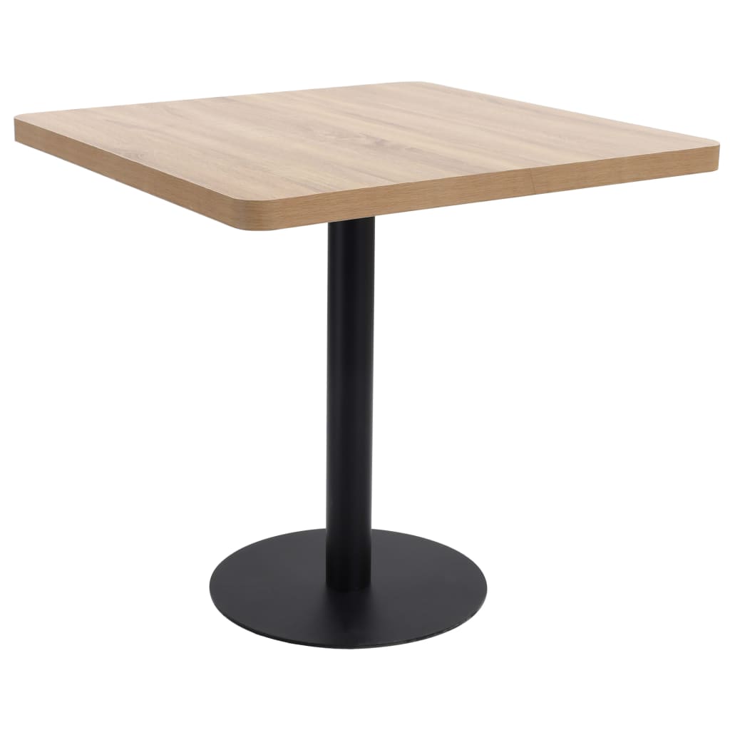 vidaXL Bistrotisch Hellbraun 50x50 cm MDF