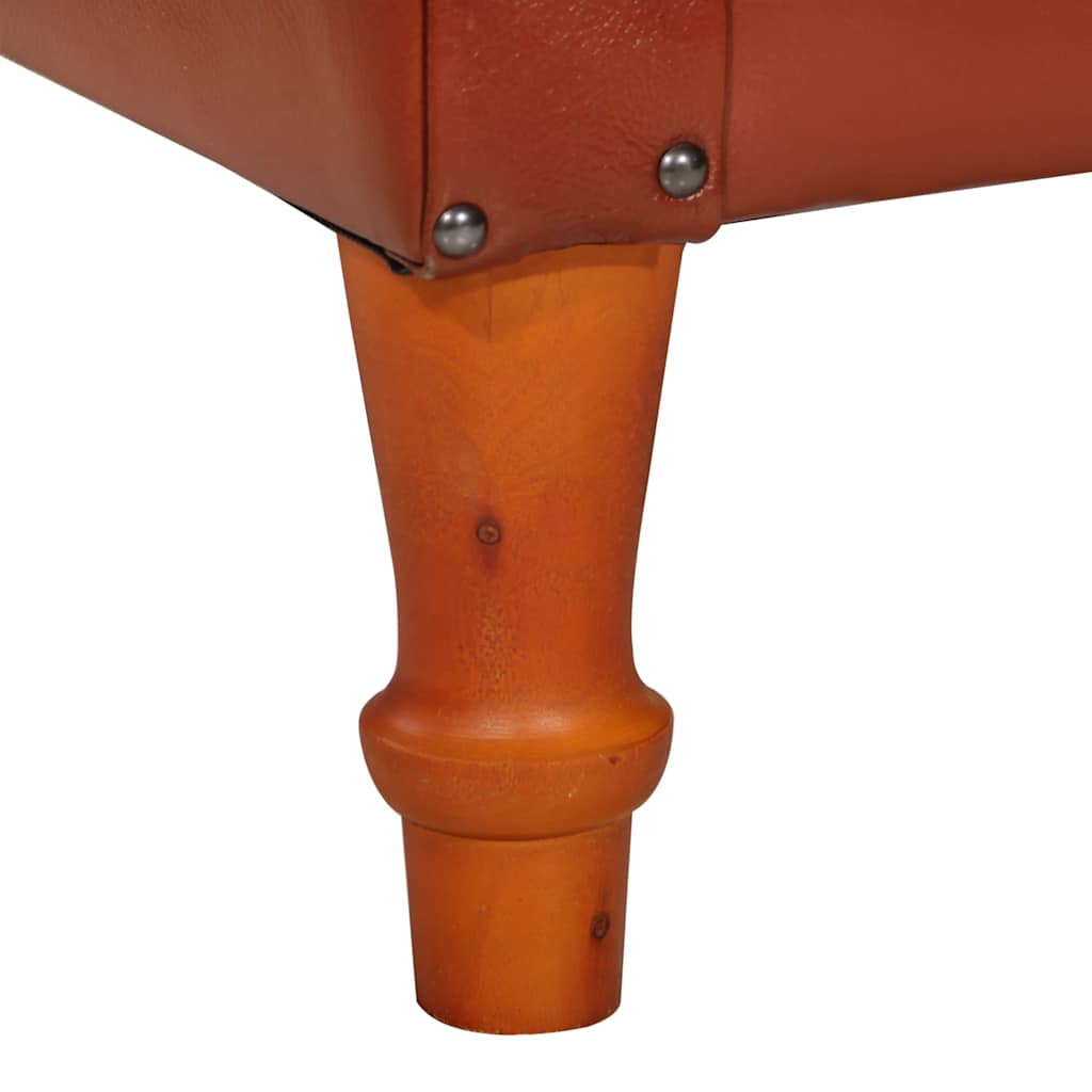 vidaXL Sessel Braun Echtes Ziegenleder