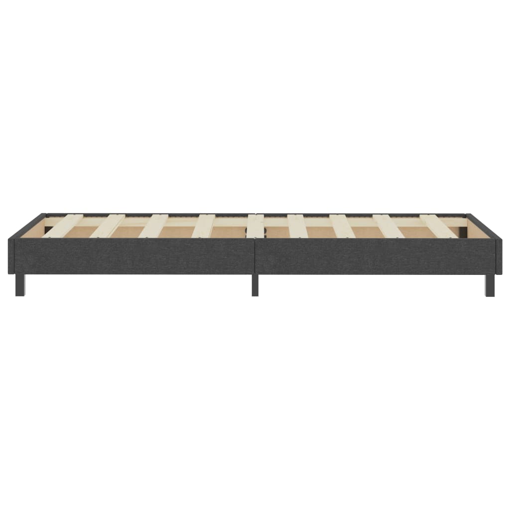 vidaXL Boxspring-Bettgestell Grau Stoff 80x200 cm