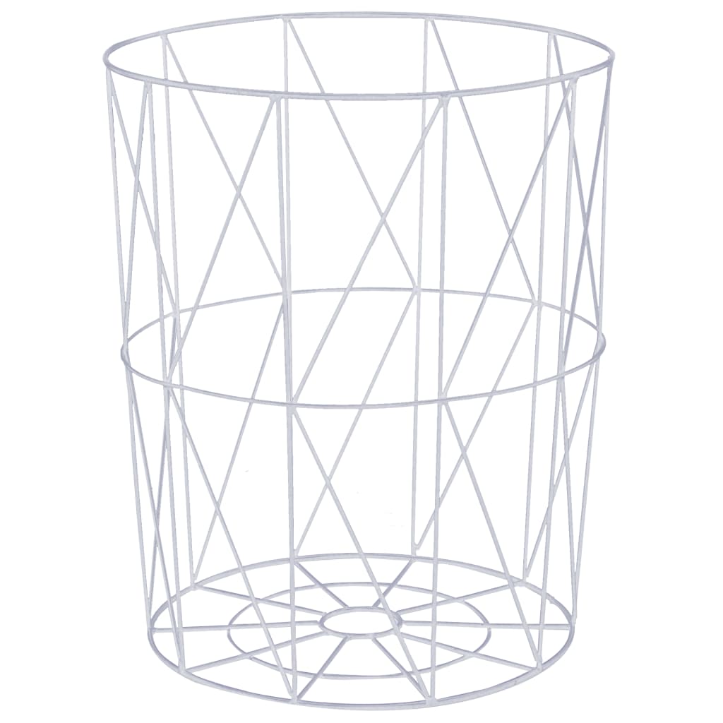 vidaXL Couchtisch Weiß Ø 47 cm