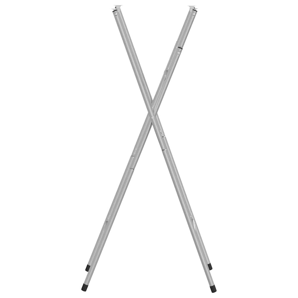 vidaXL Bartisch-Gestell Klappbar Silbern 45x53x108 cm Verzinkter Stahl