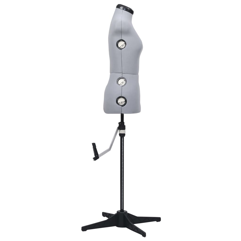 vidaXL Schneiderpuppe Verstellbar Weiblich Grau S Größe 33-40