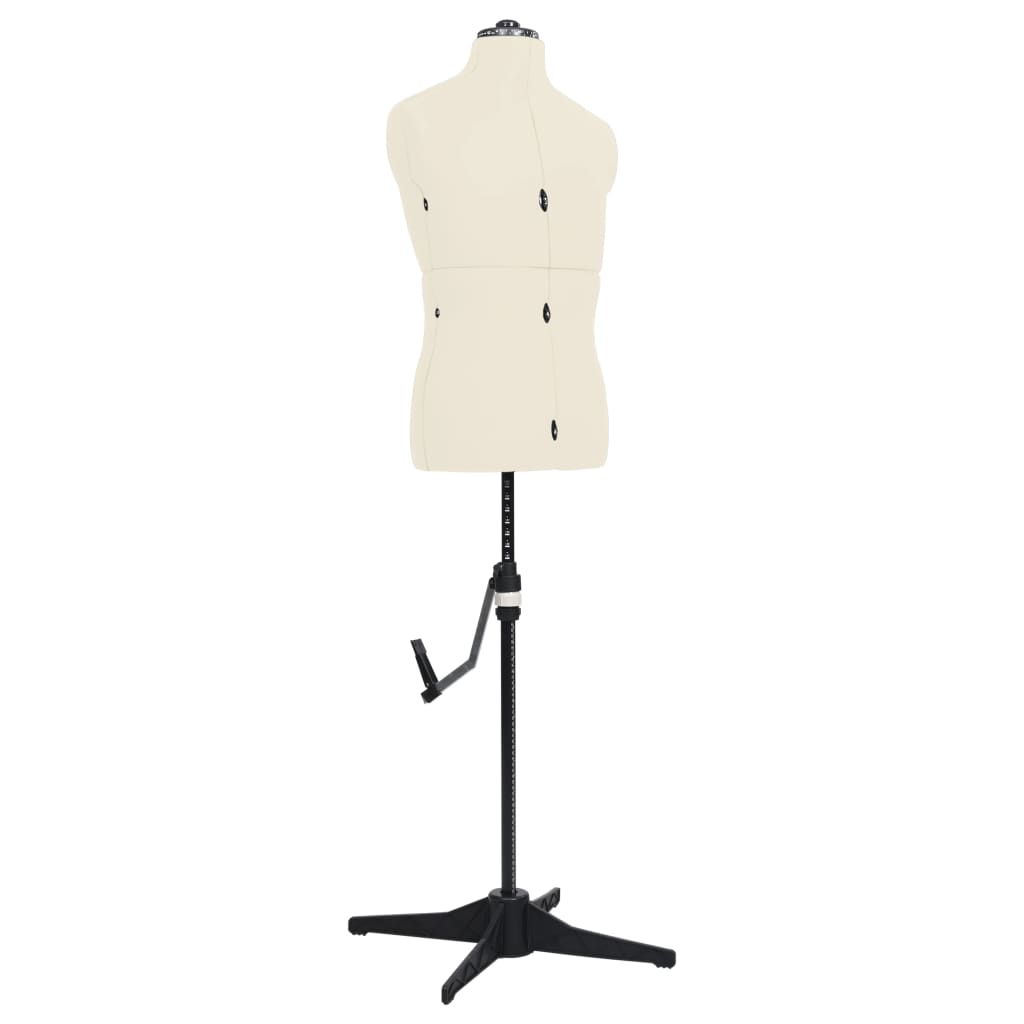 vidaXL Schneiderpuppe Verstellbar Männlich Grau Größe 37-45