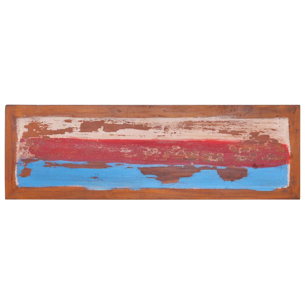 vidaXL TV-Schrank 110x35x40 cm Teak Altholz