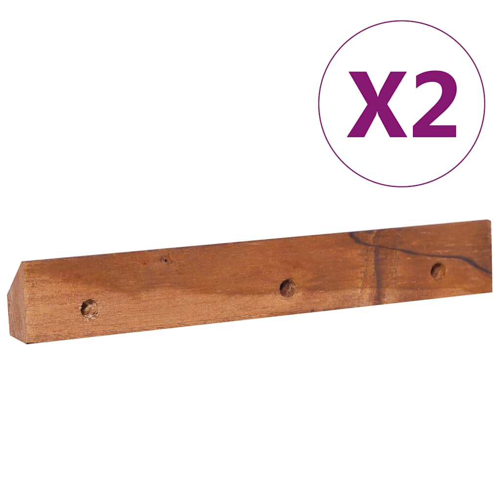 vidaXL Wand-TV-Schrank 90x30x30 cm Teak Massivholz
