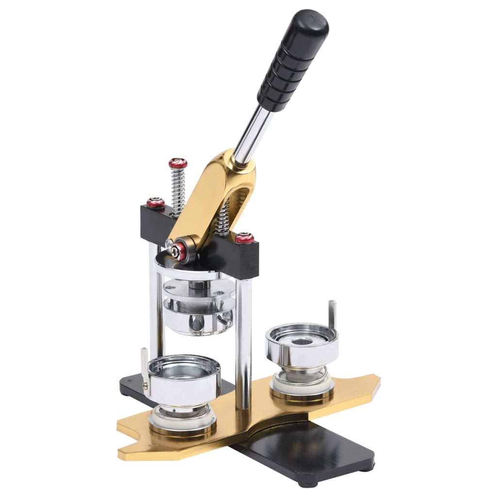 vidaXL Buttonmaschine mit Kreisschneider Drehstanze 58 mm