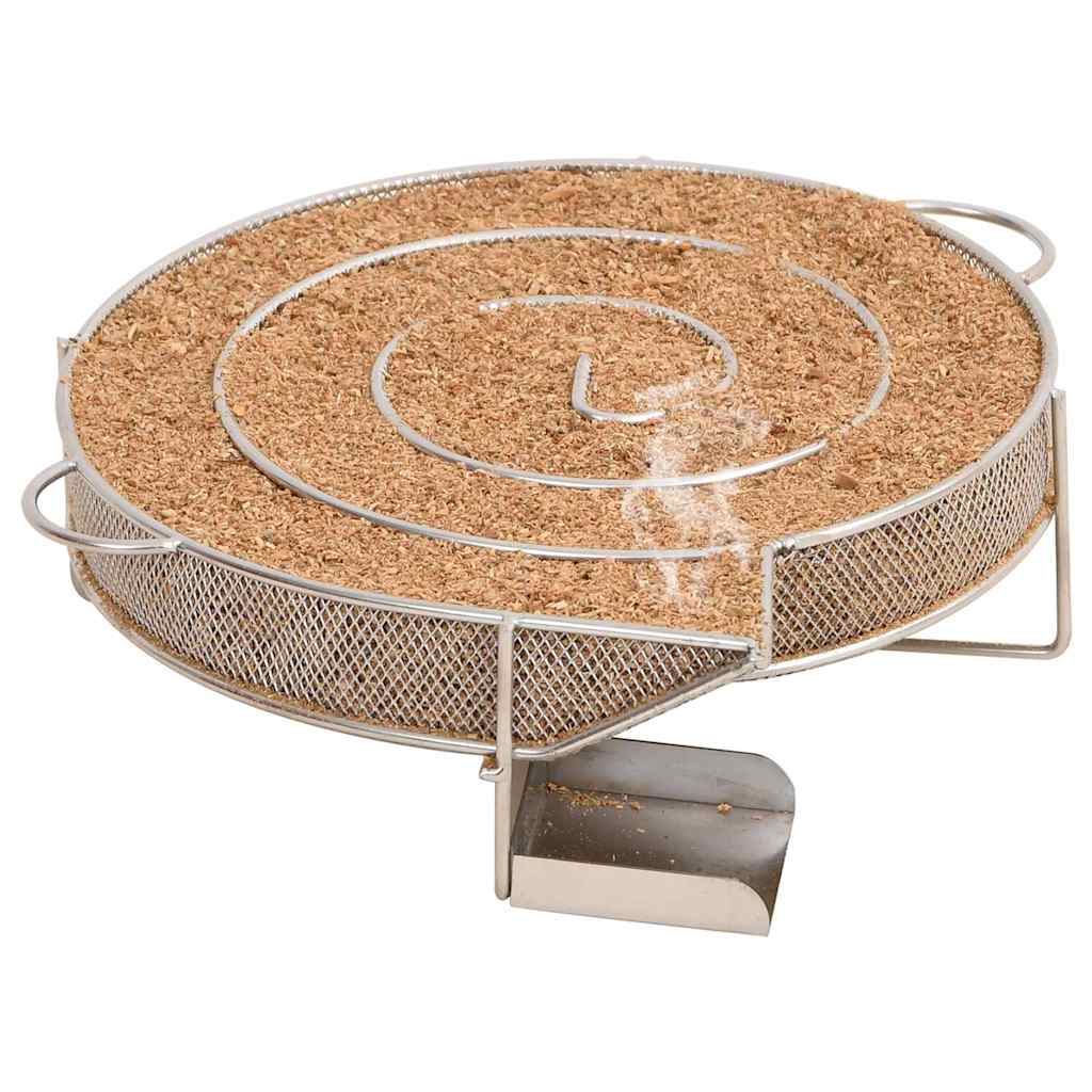 vidaXL Kaltrauchgenerator Rund 19,5 cm Edelstahl