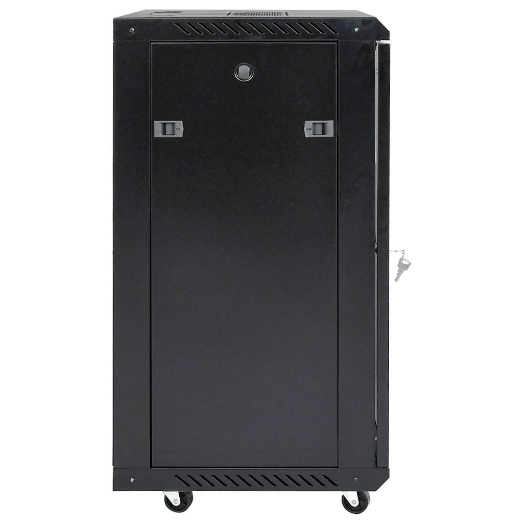 vidaXL 15HE Netzwerkschrank mit Schwenkfüßen 19" IP20 60x45x86 cm