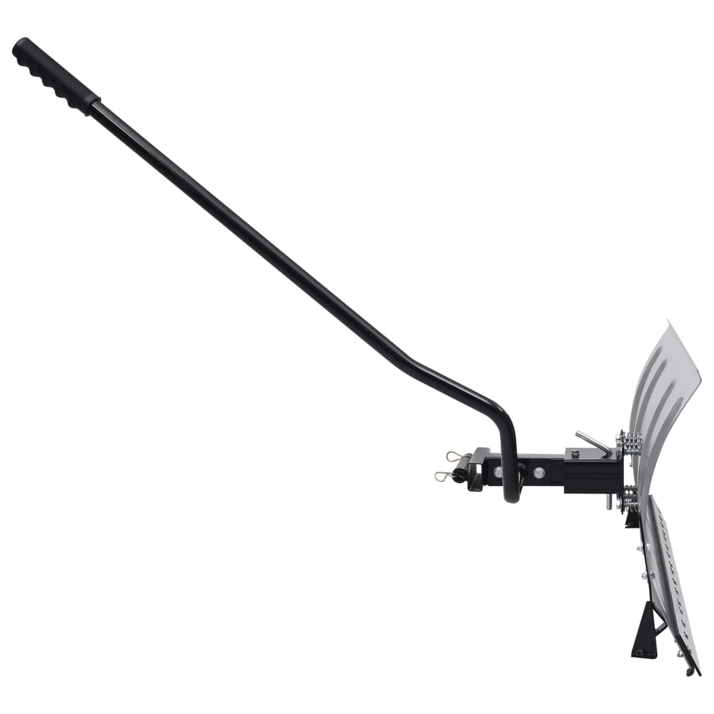vidaXL Schneeschild für Rasentraktor mit Adapter 100 cm