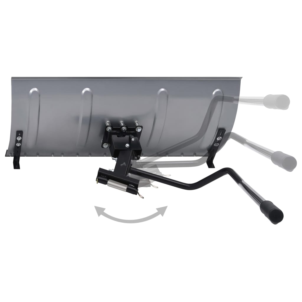 vidaXL Schneeschild für Rasentraktor mit Adapter 100 cm