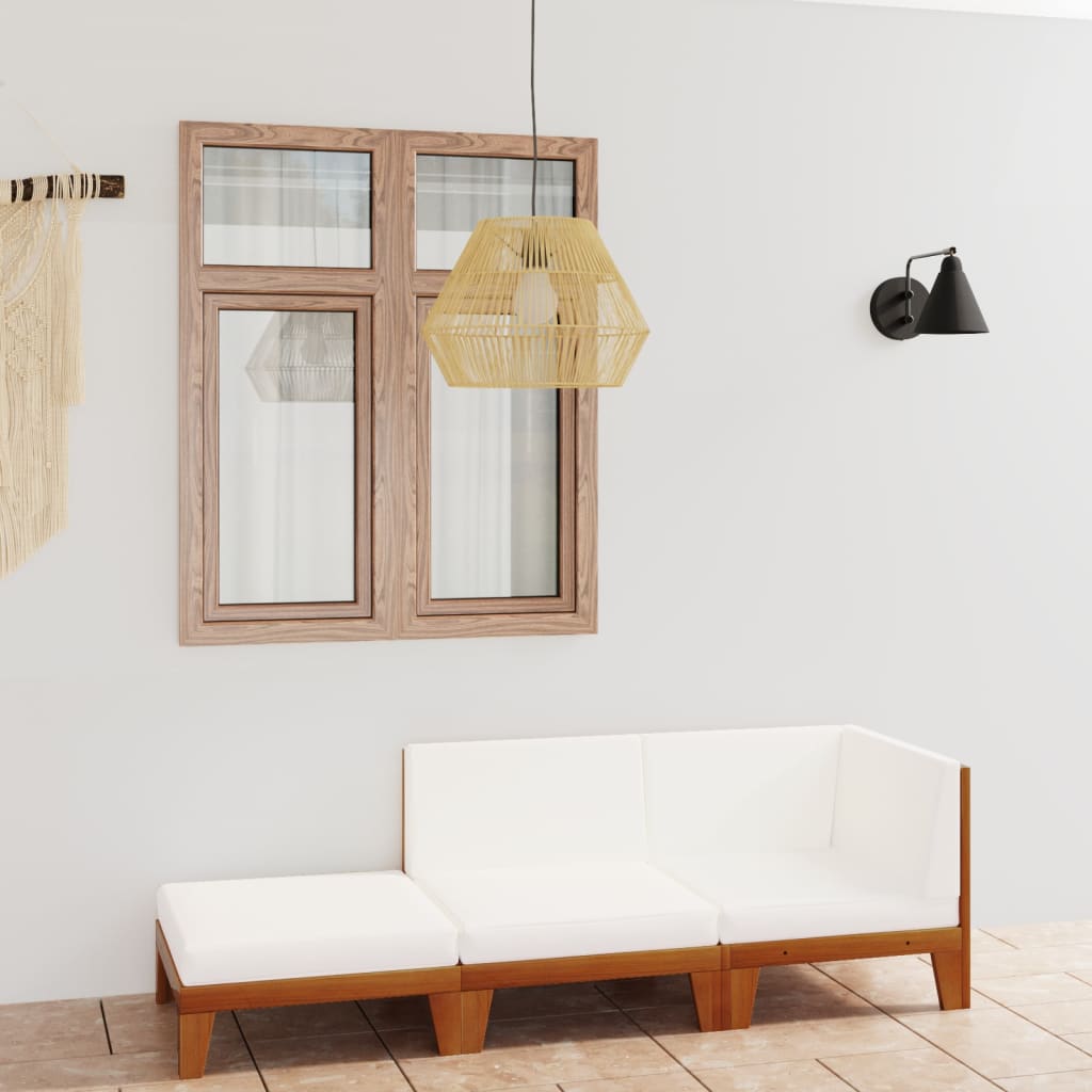 vidaXL 7-tlg. Garten-Lounge-Set mit Kissen Massivholz Akazie